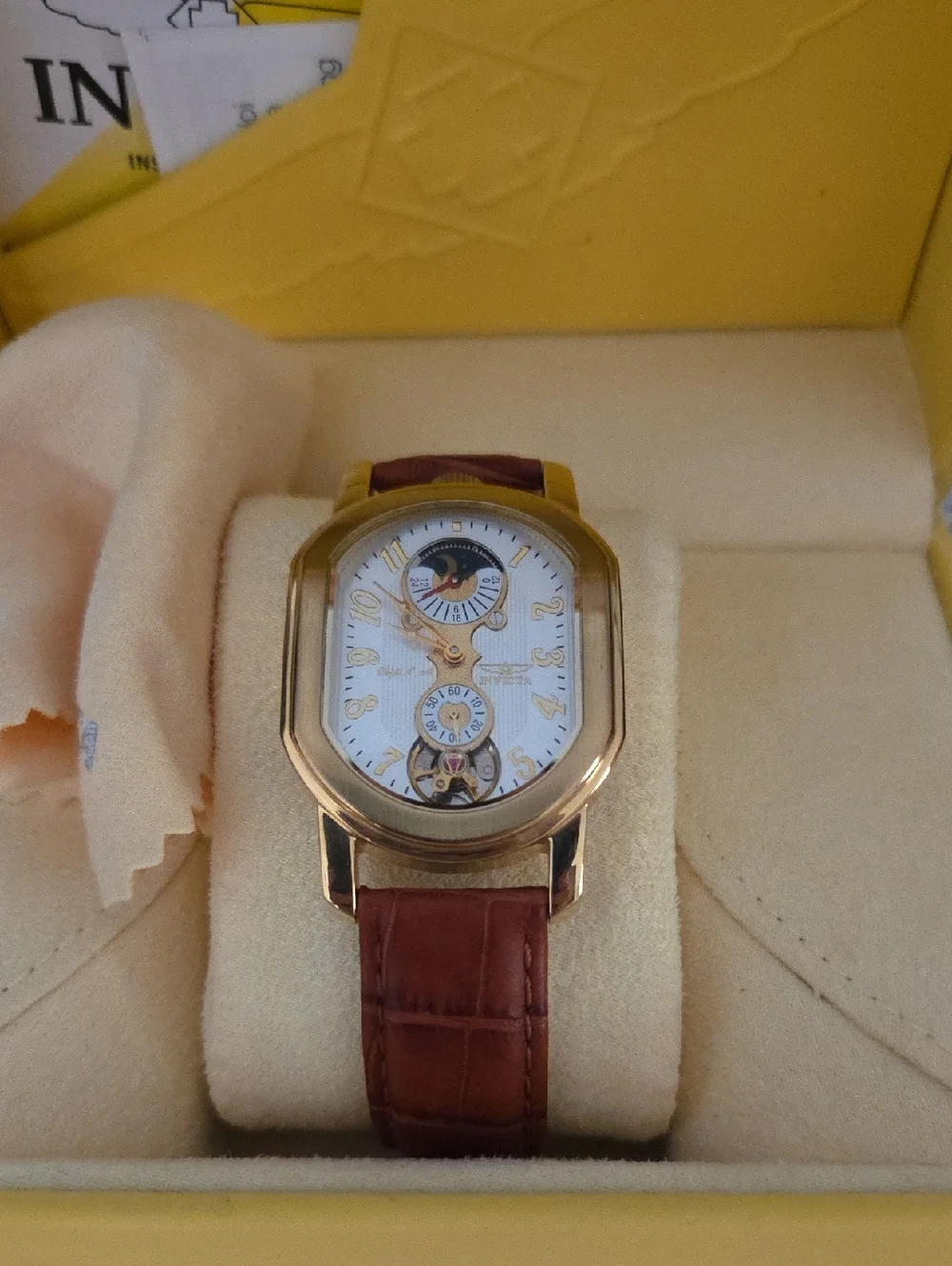 Mint Rare Vintage INVICTA 2037 Objet Automatic‎ Watch with Box